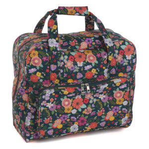 Sewing Machine Bag - Teal Floral Garden - Sewing Direct