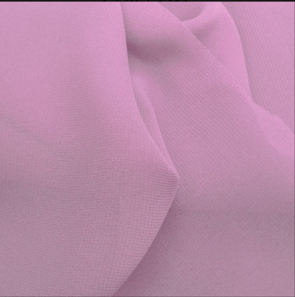 Pale pink chiffon fabric