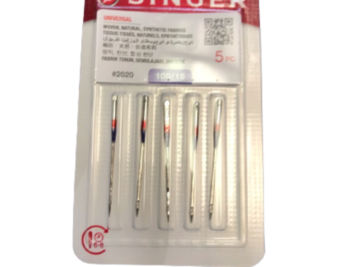 Singer Universal Sewing Machine Needles 2020 Natural Wool Synthetic Fabrics