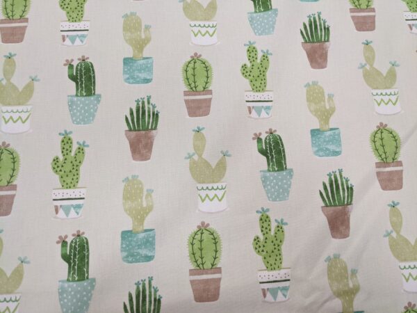 Cactus, Cacti print canvas, cotton canvas, upholstery canvas, buy Cacti canvas at Sewing Direct