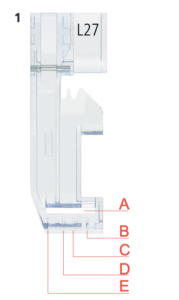 BERNINA L27 FOOT MARKINGS