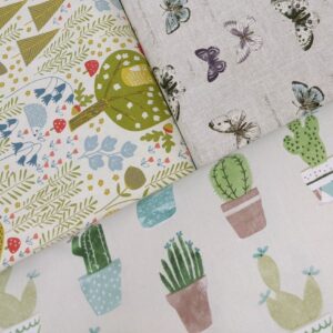 Canvas, Cotton Canvas, Buy Cotton Canvas at Sewing Direct, Woodland Canvas, Butterfly Canvas, Cacti Canvas, printed canvas
