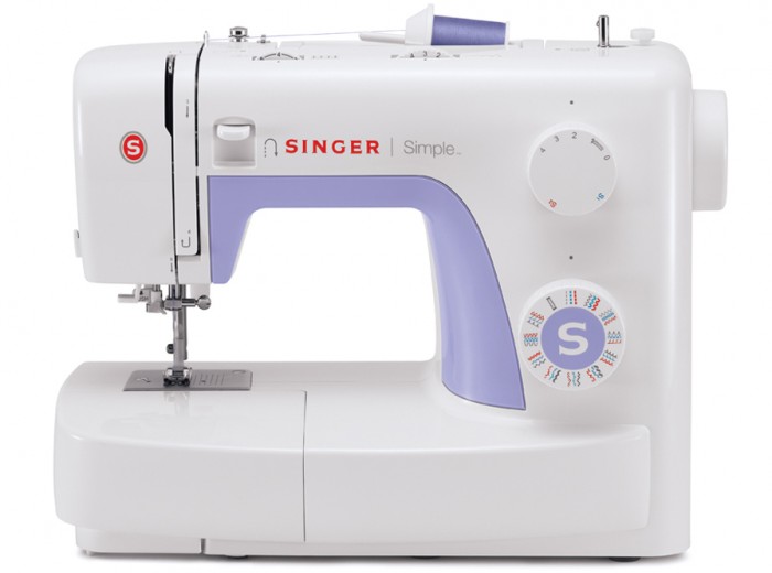 SINGER  Simple 3232 Sewing Machine with Built-In Needle Threader, & 110  Stitch Applications- Perfect for Beginners - Sewing Made Easy, White 