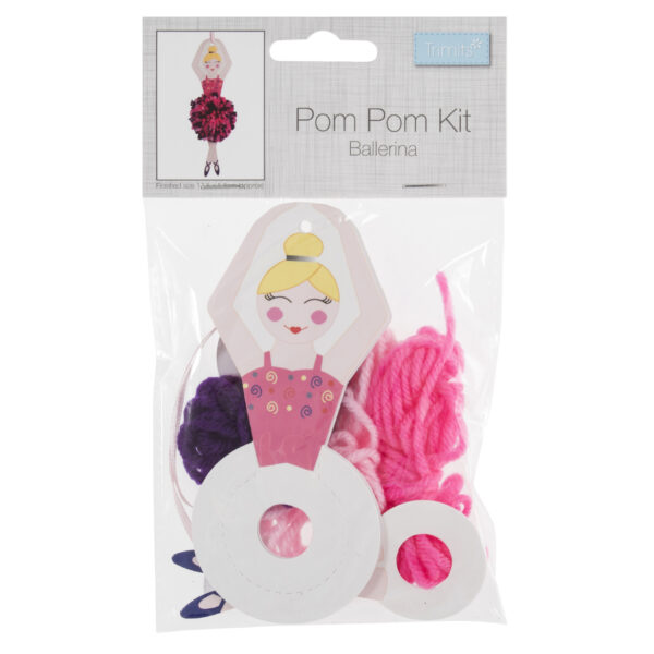 Pom Pom Craft Kits Sugar Plum Fairy Christmas