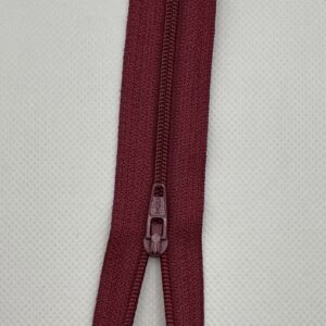 Maroon colour 525 Dress Zips 10 inch - Sewing Direct
