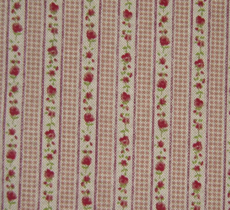 Linen Look Ditsy Rose Pink - Sewing Direct