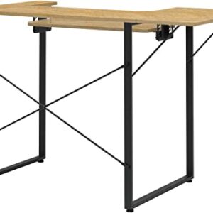 Dart Sewing Machine Table With Folding Top In Charcoal Black and Ashwood - Sewing Direct