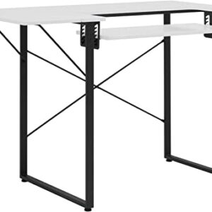 Dart Sewing Machine Table With Folding Top In Charcoal Black and White - Sewing Direct