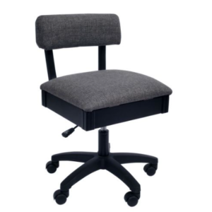 Hydraulic Sewing Chair with Lumbar Support - Lady Grey - Sewing Direct