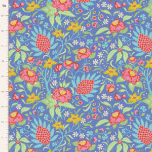 Tilda Bloomsville - Flowertangle - Blue - Sewing Direct