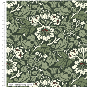 William Morris Yuletide Bloom - Flowering Scroll (3307-02) - Sewing Direct