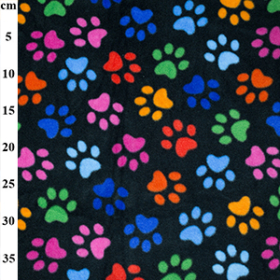 Patterned Fleece Rainbow Paws - Sewing Direct