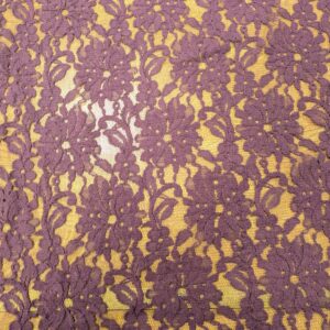 Cotton Nylon Lace - Aubergine