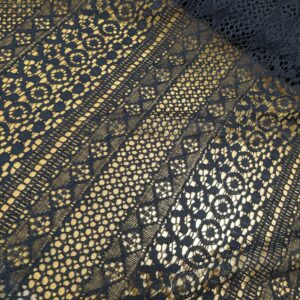 Black Poly Cotton Lace - Sewing Direct