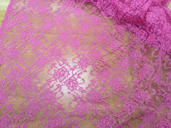 Nylon Lace Fuschia Pink - Sewing Direct