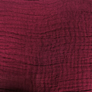 Burgandy Double Gauze fabric - Sewing Direct