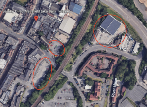 Parking areas for sewing Direct Mansfields 