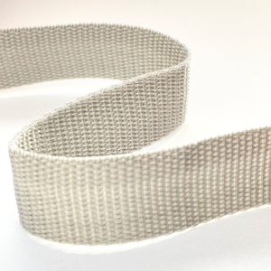 25mm Polypropylene Webbing in Silver Grey - Sewing Direct