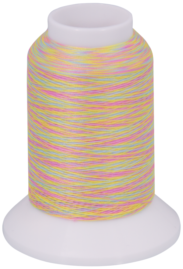 baby lock multi-colour textured thread 1000m variegated thread yellow pink green