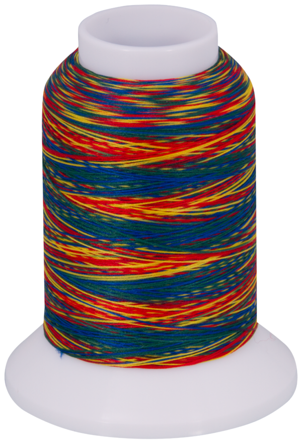 baby lock multi-colour textured thread 1000m variegated thread red blue