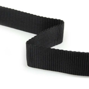 25mm Polypropylene Webbing in Black - Sewing Direct