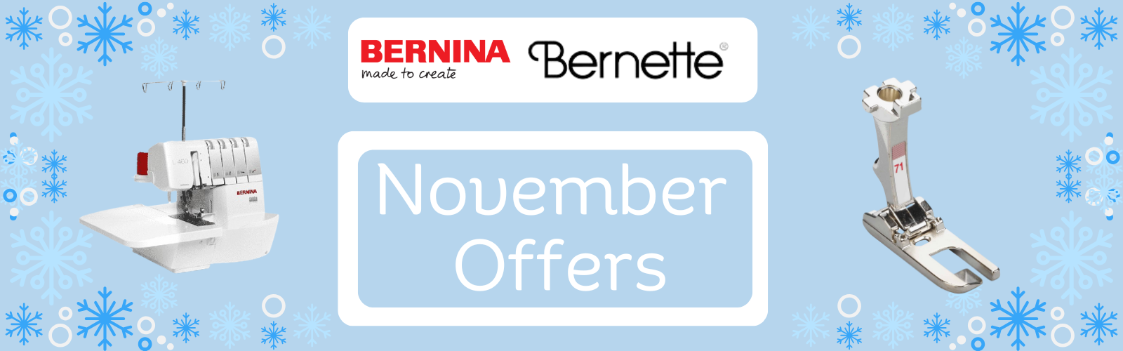 Bernina November Offers - Sewing Direct