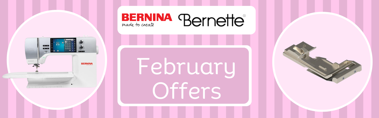 February Bernina Offers - Sewing Direct