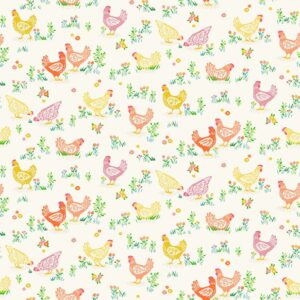 Makower Hello Spring Happy Hens - Sewing Direct