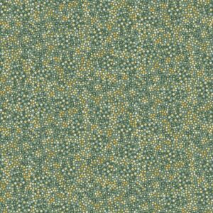 Makower Hello Autumn Mini Blooms Teal - Sewing Direct