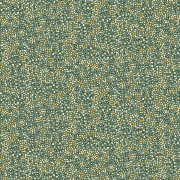 Makower Hello Autumn Mini Blooms Teal - Sewing Direct