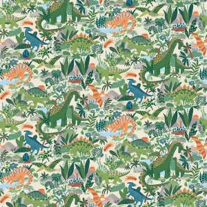 Prehistoric by Makower UK - Prehistoric Paradise Cream- buy from Sewing Direct