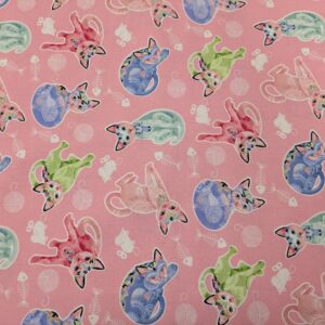 100% Cotton Fancy Cats - Sewing Direct