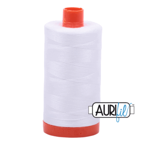 Aurifil Thread 1300m White 2024 buy from Sewing Direct
