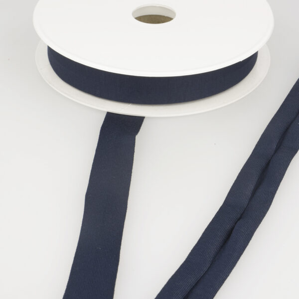 20mm Stretch Jersey Bias Binding Navy - Sewing Direct