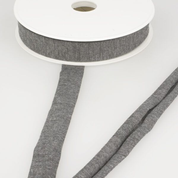 Stephanoise Jersey Bias Binding Mid Grey - Sewing Direct