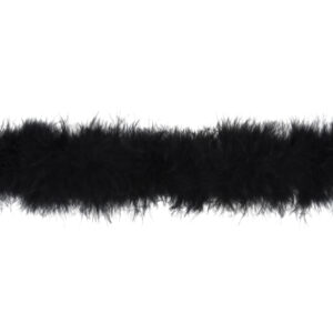 Marabou Feather Trim Black - Sewing Direct