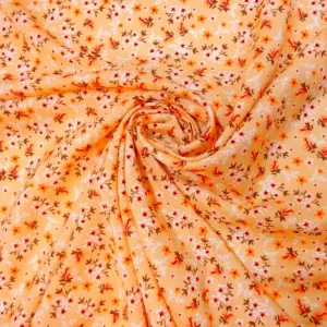 Viscose Floral Charmed Woodland Honey - Sewing Direct