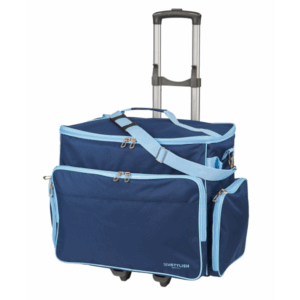 Sewing Machine Trolley Bag With Accessories Clips - Navy - Buy from Sewing Direct