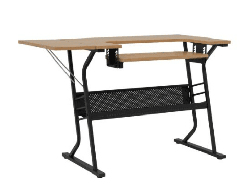 Eclipse Hobby Table - Black and Maple