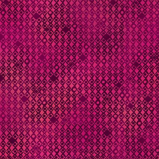 Tropica by Makower UK - Red Lattice