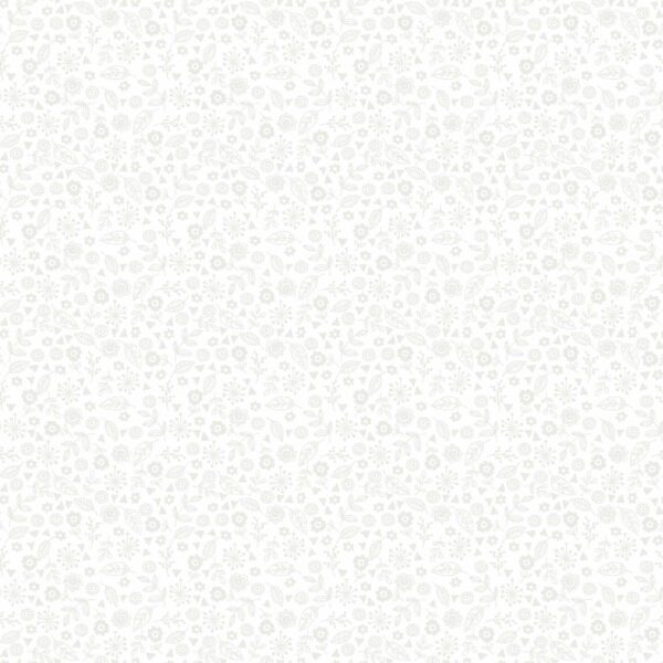 Makower Essentials - 1911/W1 Doodle Ditzy White