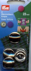 Prym Brass Cover buttons 23mm