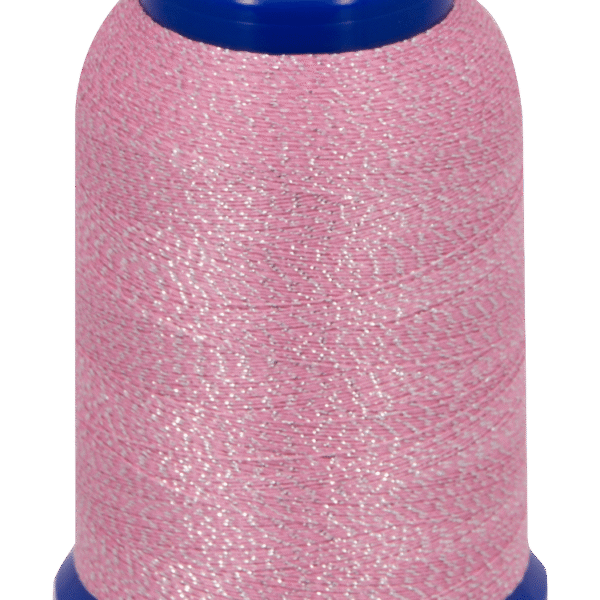 baby lock Metallic Textured Thread Pink & Silver 1000m