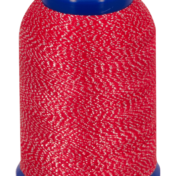 baby lock Metallic Textured Thread Red & Silver 1000m