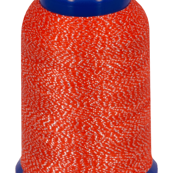 baby lock Metallic Textured Thread Orange & Silver 1000m