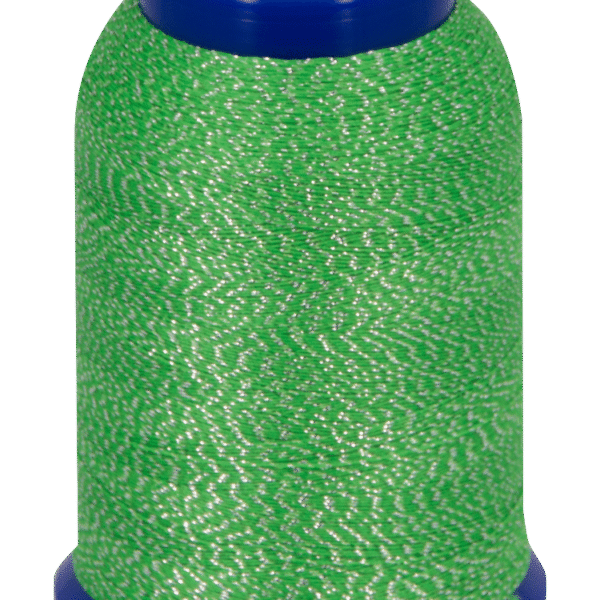 baby lock Metallic Textured Thread Green & Silver 1000m