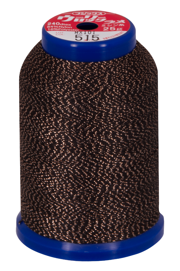 baby lock Metallic Textured Thread Black & Bronze 1000m