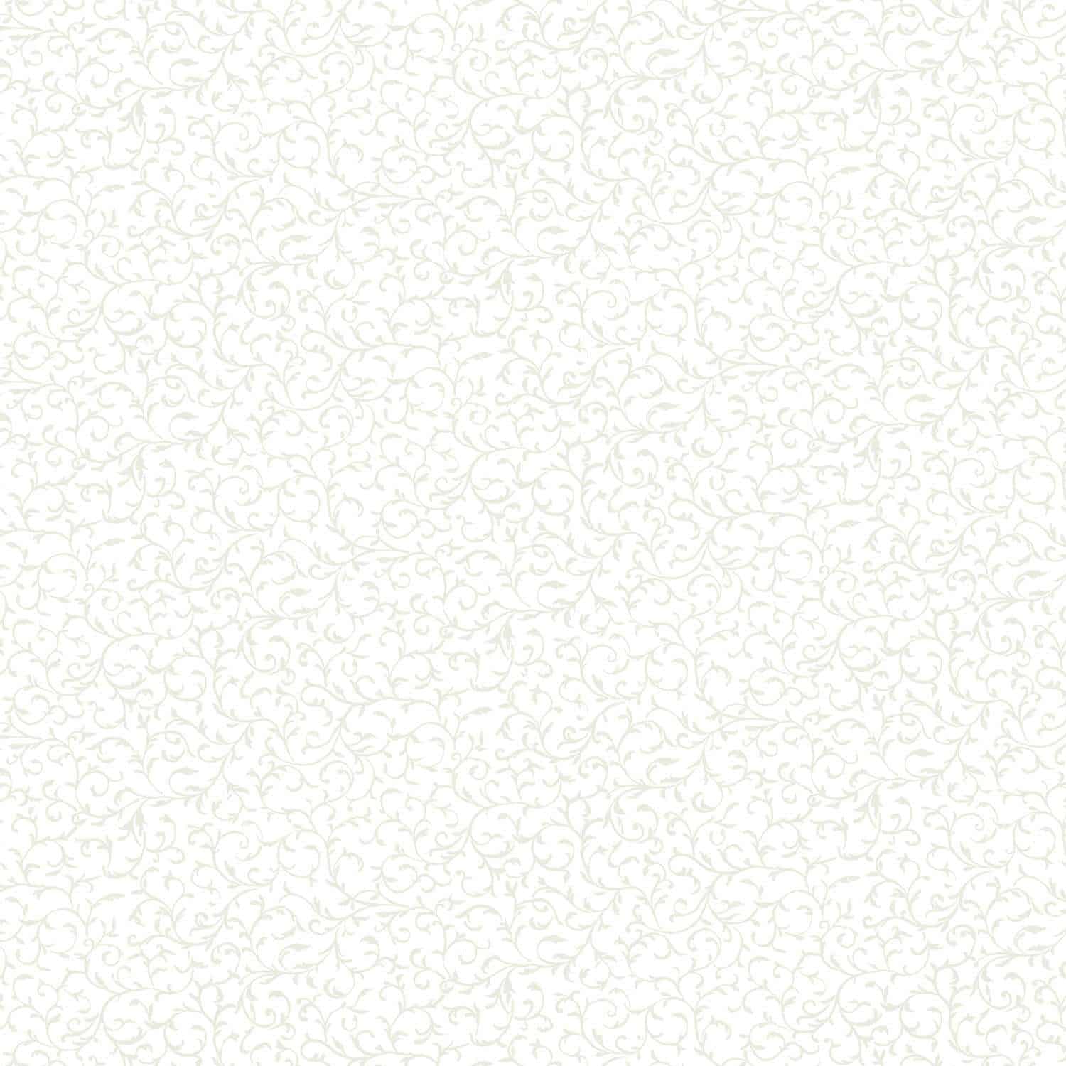 Makower Essentials - 760/W1 Scroll White