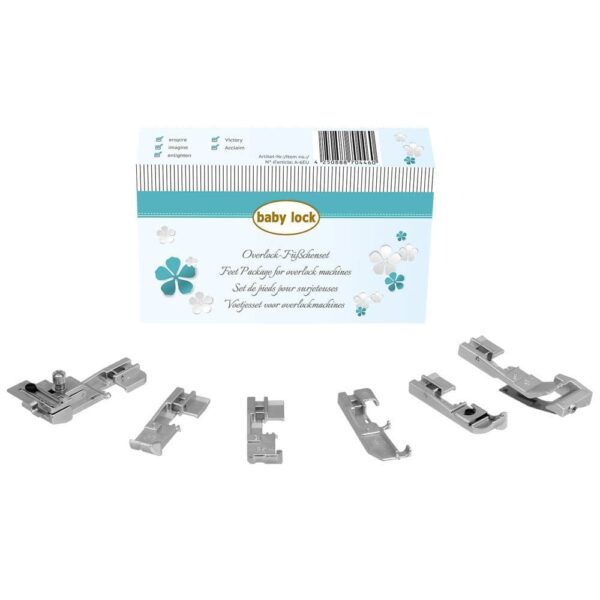Baby Lock 6-Piece Overlocker Presser Foot Set – Compatible with Enspire, Victory, Enlighten & Acclaim