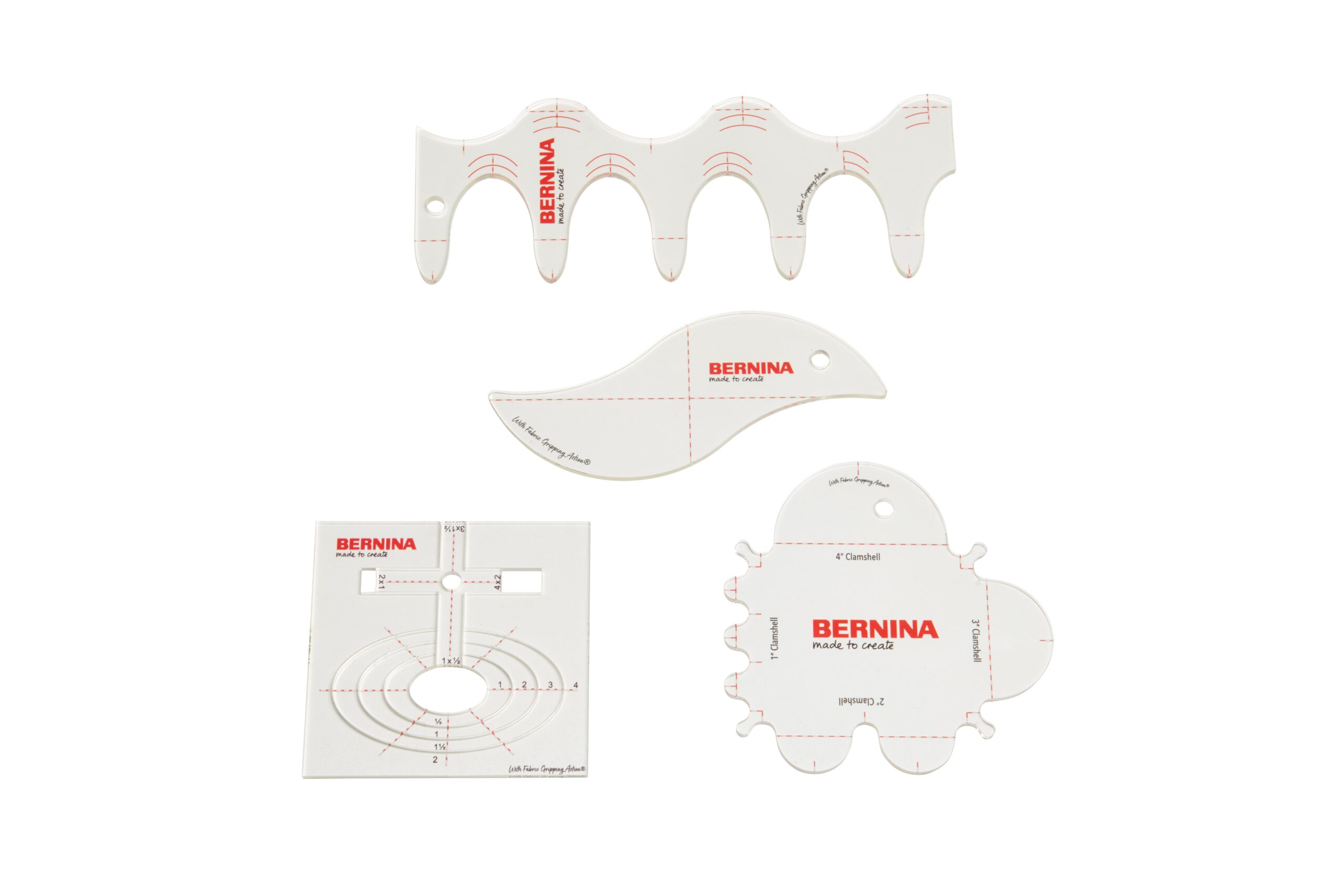 Bernina Curves & Clams Ruler Kit